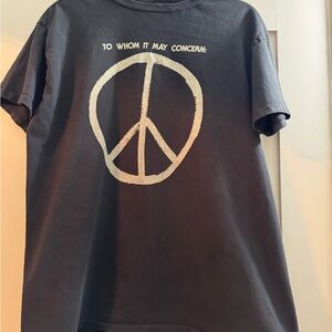 Black Peace Sign T-Shirt